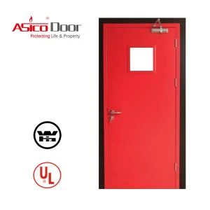 Construção de aço da porta de fogo